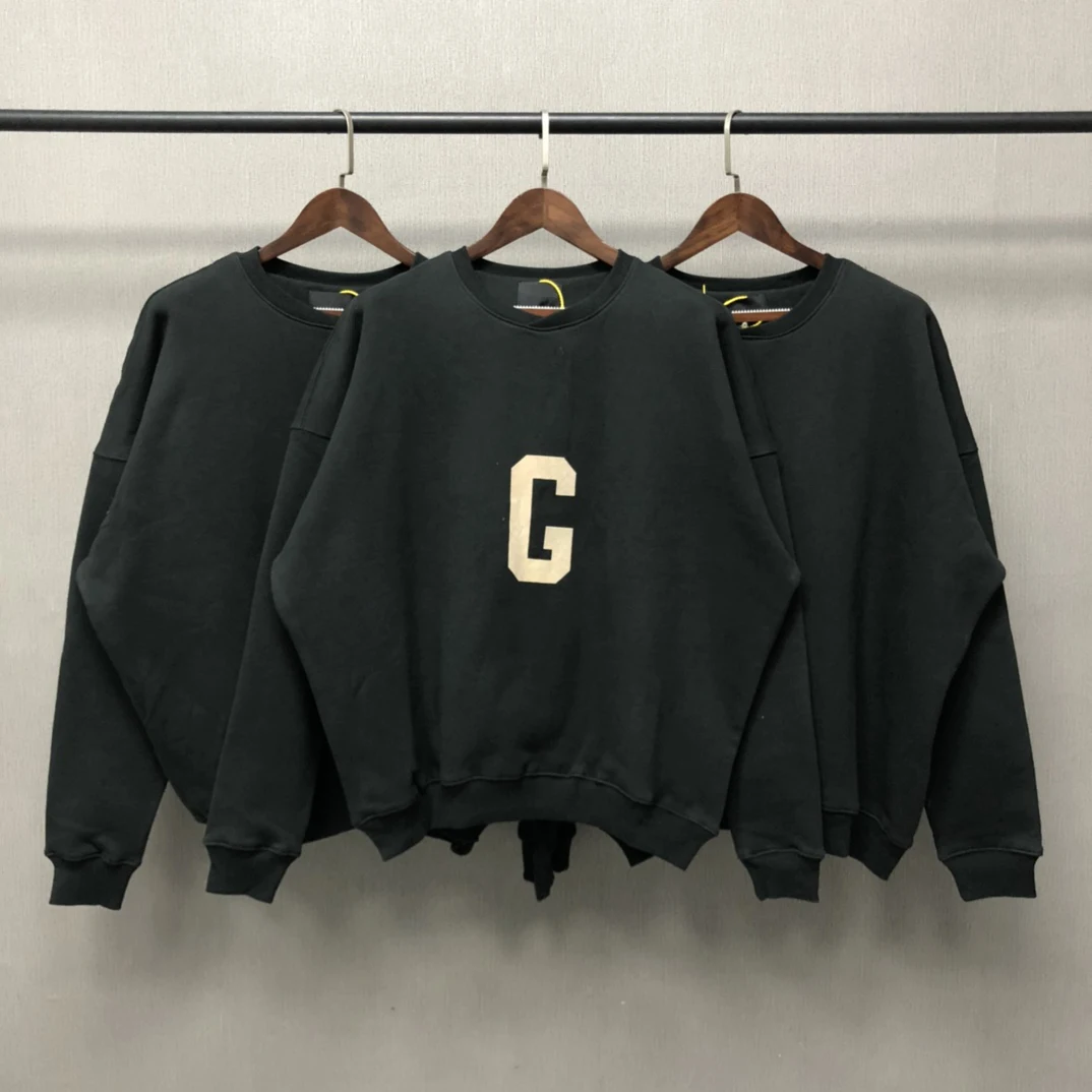 

Essentials 7th Collection Big G Logo Emboridery Hoodie Men Hip Hop Streetwear Pullover High Quality O-neck Long Sleeve Sweatshrt