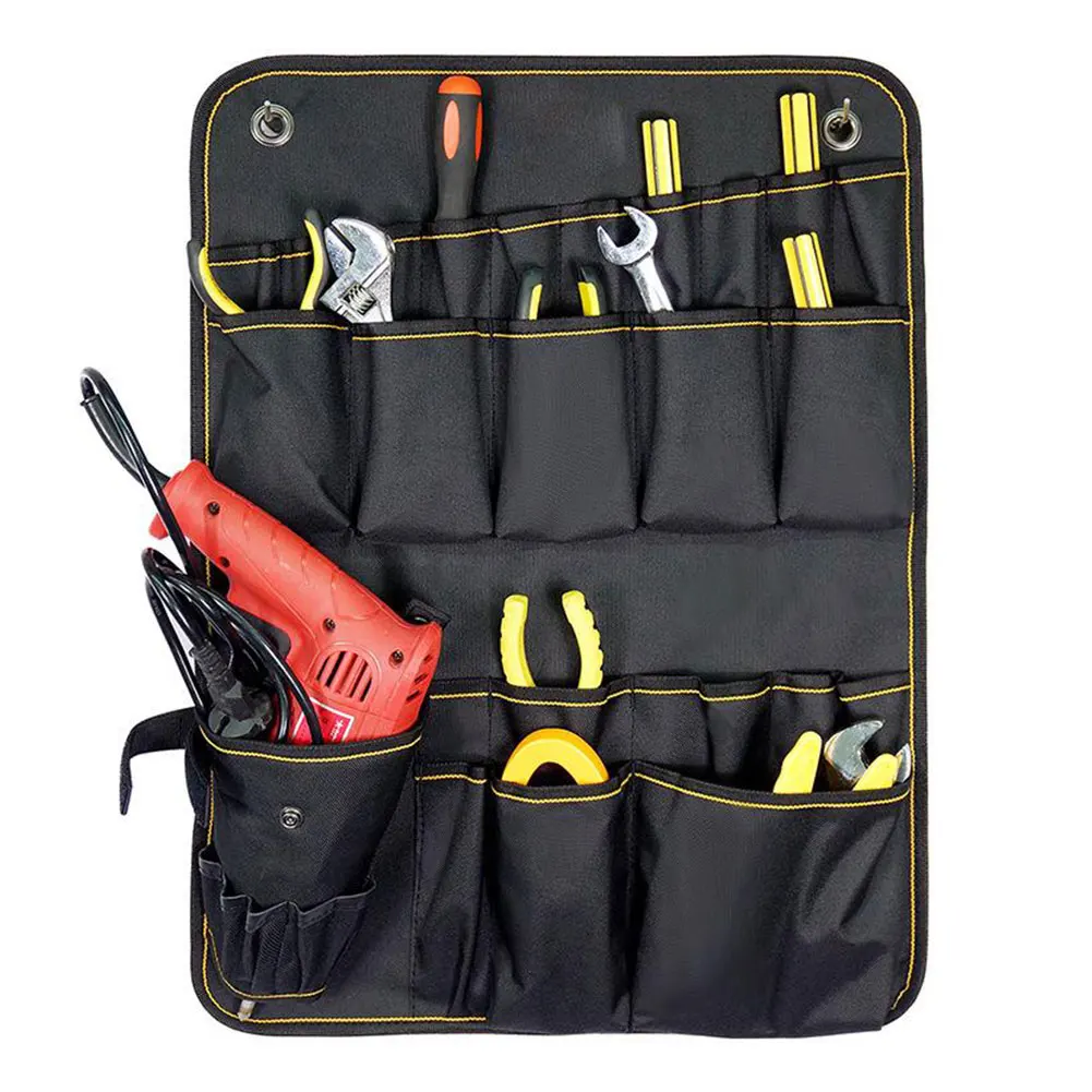 

Multifunction Oxford Cloth Toolkit Tool Roll Bag Foldable Large Capacity Hanging Tool Storage Electrician Instrument Organizer