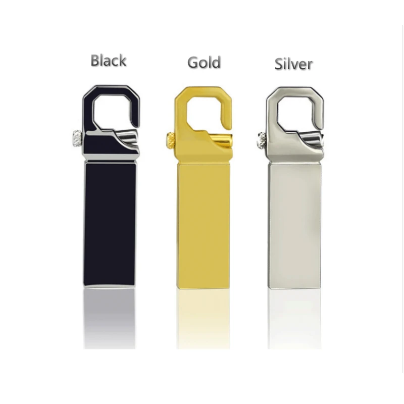

100pcs/ Lot New Custom Logo Usb Flash Drive Pen Drive Pendrive 4GB 8GB 16GB 32GB 64GB Metal Usb 2.0 U Disk Memory Stick for Gift