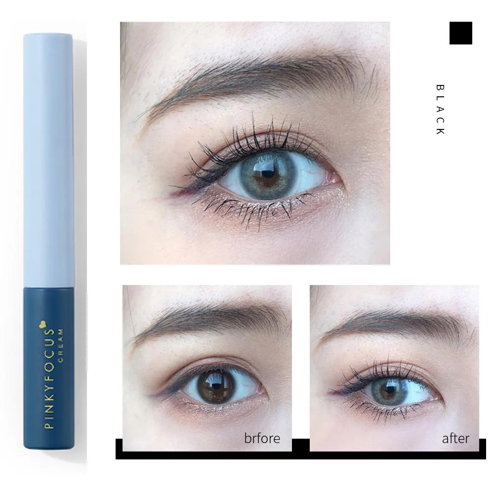 Супертонкая тушь для ресниц профессиональная моющаяся без шелушения черного и