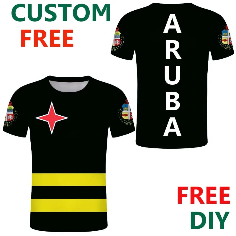 Футболка с изображением острова Аруба летние футболки на заказ Карибского моря