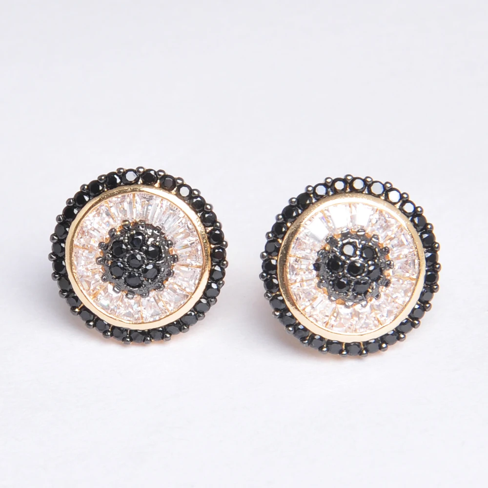 Jin & Ju 2017 новый дизайн ювелирные изделия имитация золота круглая форма кубический