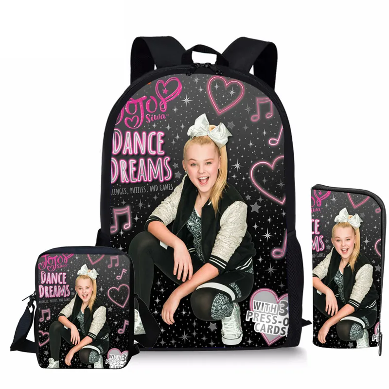 as pictures ADVOCATOR Superstar JOJO Siwa комплект школьных сумок для девочек Повседневная сумка для книг 3 шт./компл. на заказ школьные сумки для подростков мальчиков студентов рюкзаки - Цвет: as pictures