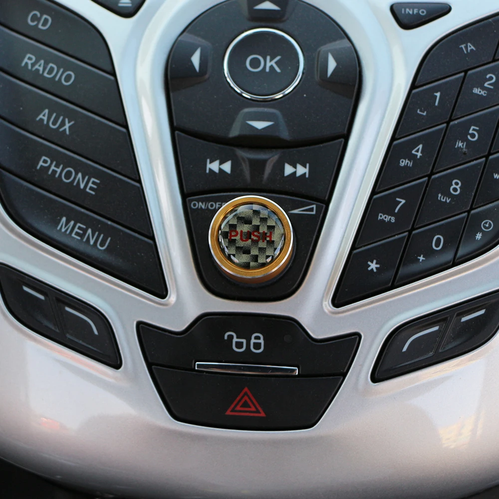 Автомобильные Чехлы алюминиевая ручка управления звуком накладка наклейка на