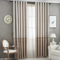 nordic modern minimalist high end thick stitching cotton and linen light luxury curtains for living dining room bedroom new 2022