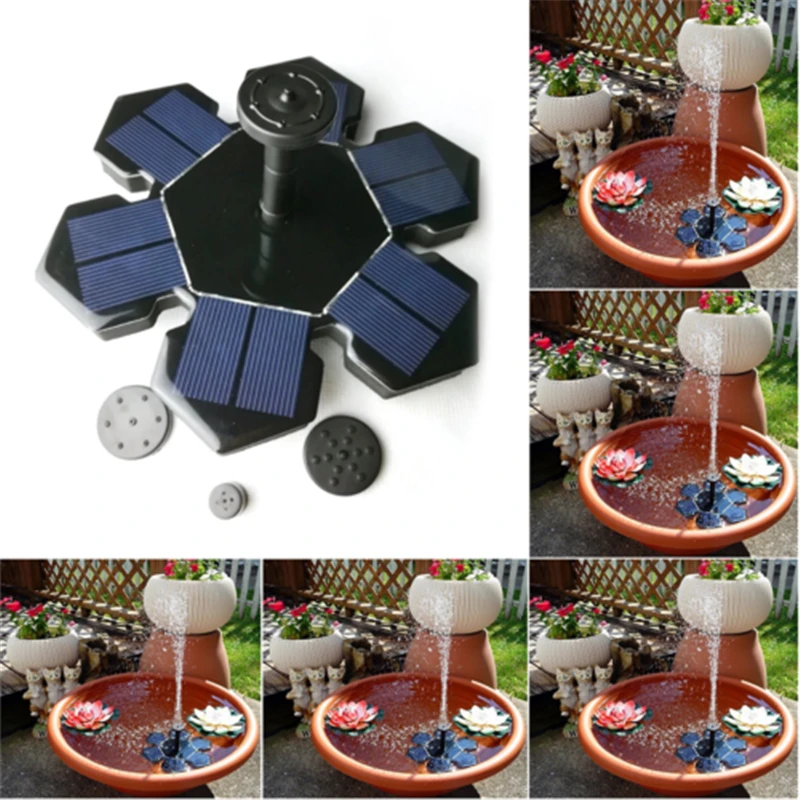

Floating Solar Fountain Pool Pond Solar Panel Powered Fountain Water Pump Outdoor Fountain For Garden Decoration