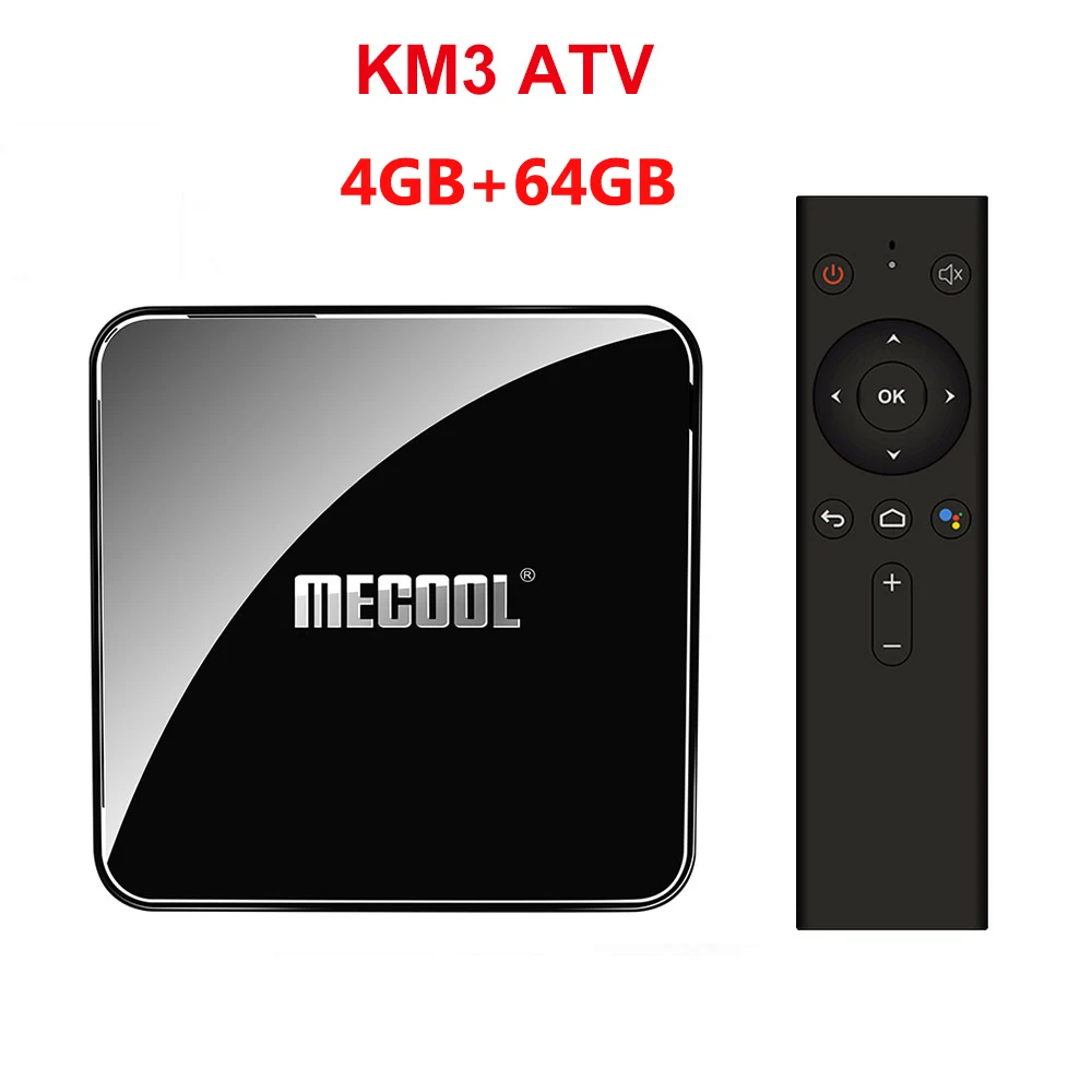 KM3 ATV 4G64G MECOOL KM9 Pro Google Сертифицированный Android tv Android 9,0 ТВ приставка 4 ГБ 32 ГБ Amlogic S905X2 4K двойной Wifi Смарт ТВ приставка TX6 T9 KM3 ТВ - Цвет: KM3 ATV 4G64G