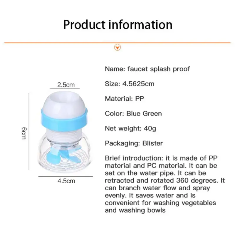 

New 360 Degree Rotatable Spray Head Durable Faucet Filter Nozzle 3 Modes Kitchen Bathroom Faucet Nozzle Filter Faucet Extenders