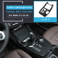 car interior decoration moulding m performance carbon fiber air condition cd control panel sticker for bmw g01 g08 g02 x3 x4