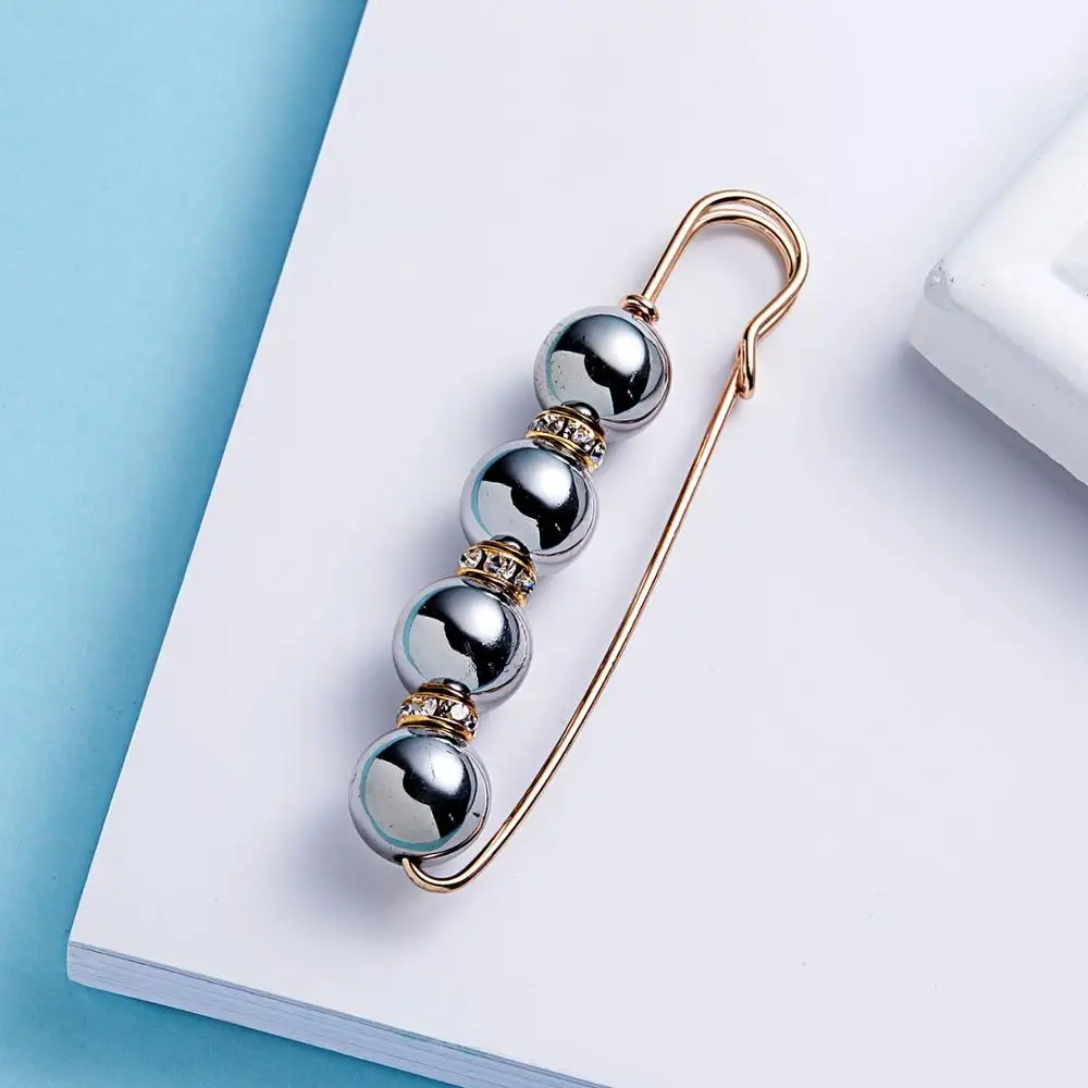 Модная жемчужная брошь Заколки для женщин зажим свитера пальто декоративный