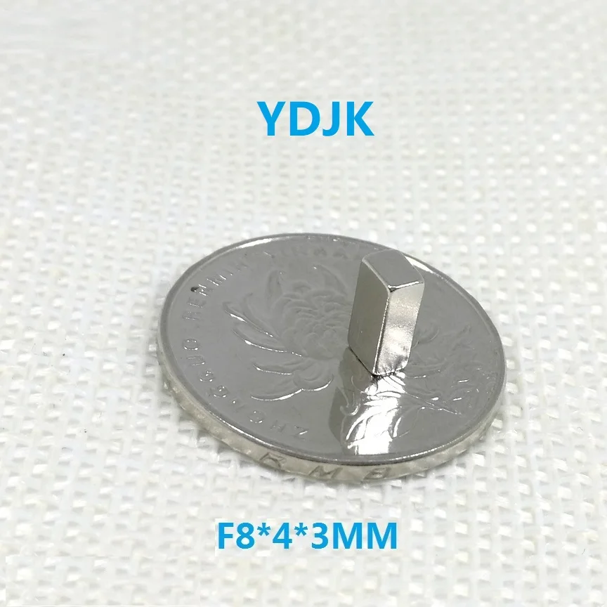 10 20 50 шт./лот N35 Неодимовый магнит 8*4*3 Мощный NdFeB 8x4x3 сильный блок постоянные