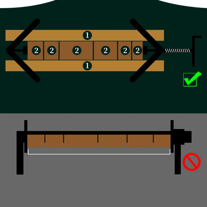 Набор 4-ходовых зажимов для столярных работ ширина по индивидуальному заказу