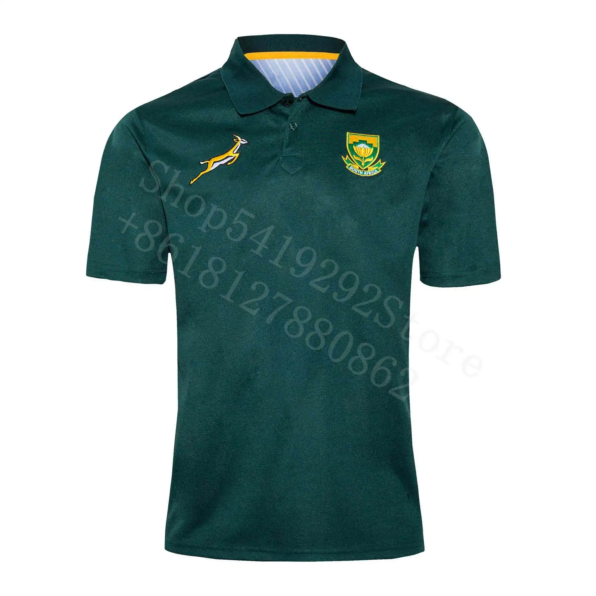 2020 Южная Африка v образный вырез регби Реплика Вышивка Джерси Размер: S 5XL заказное