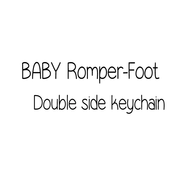 Двусторонний брелок с гравировкой Детские статы новорожденные ноги