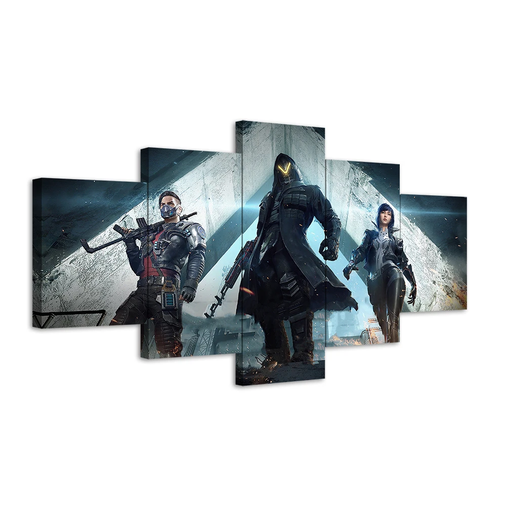 Home Decor Modular Canvas Picture 5 Piece PUBG Royale Game Video Games Painting Poster Wholesale | Дом и сад