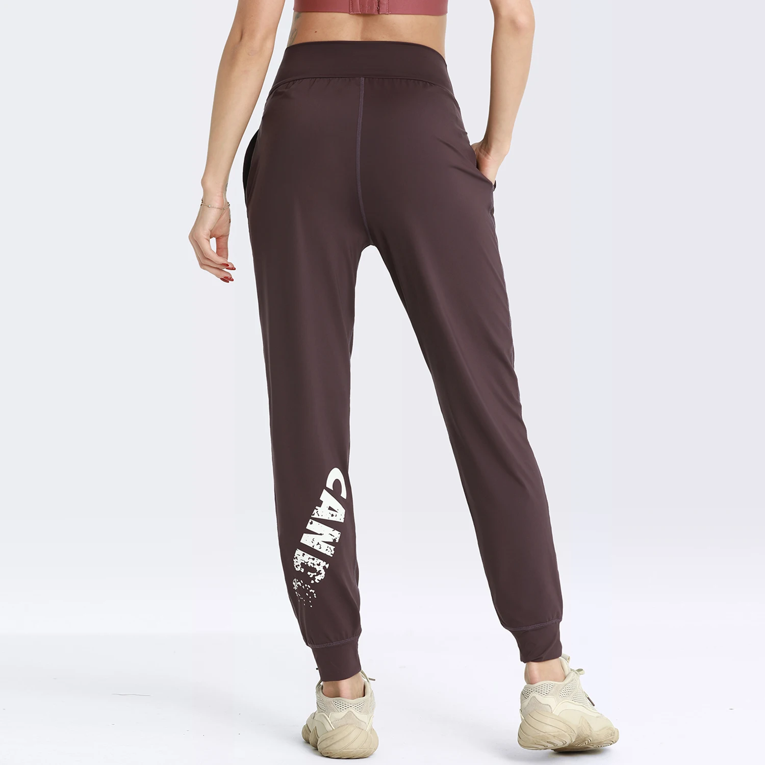 

2021 Workout Sweatpants Women Loose Sports Running Training Gym Yoga Pants Slim High-waist Quick Dry Fitness Jogging Trousers