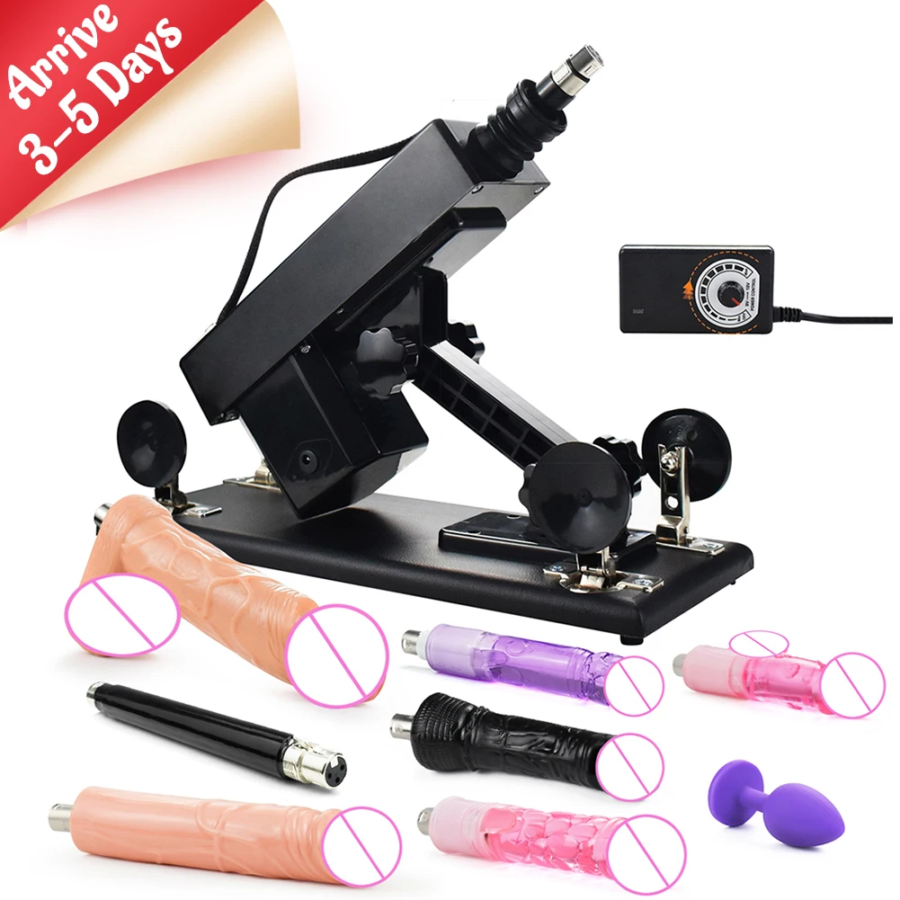 

【Fast Ship】Automatic Thrusting Sex Machine Retractable Love Machine Vibrator Adult Toy Masturbation Pumping Gun with Dildos