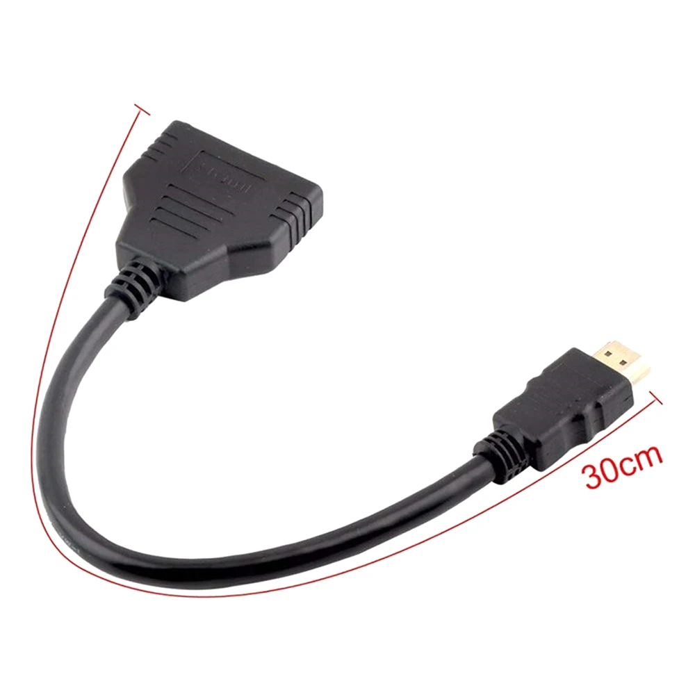 Hdmi-сплиттер 1 в 2 выхода папа к Femal 1080P порта видео кабель адаптер HDMI переключатель