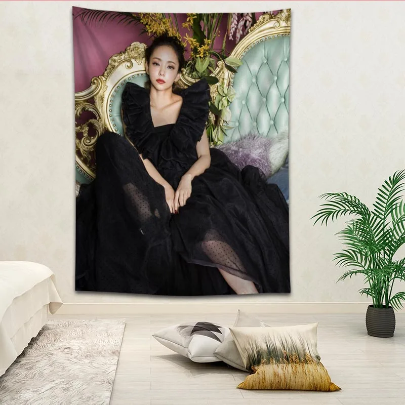 Namie Amuro Настенный декор гобелен макет комнаты живопись фон украшение стены постельное белье гобелены логотип на заказ - Цвет: 17