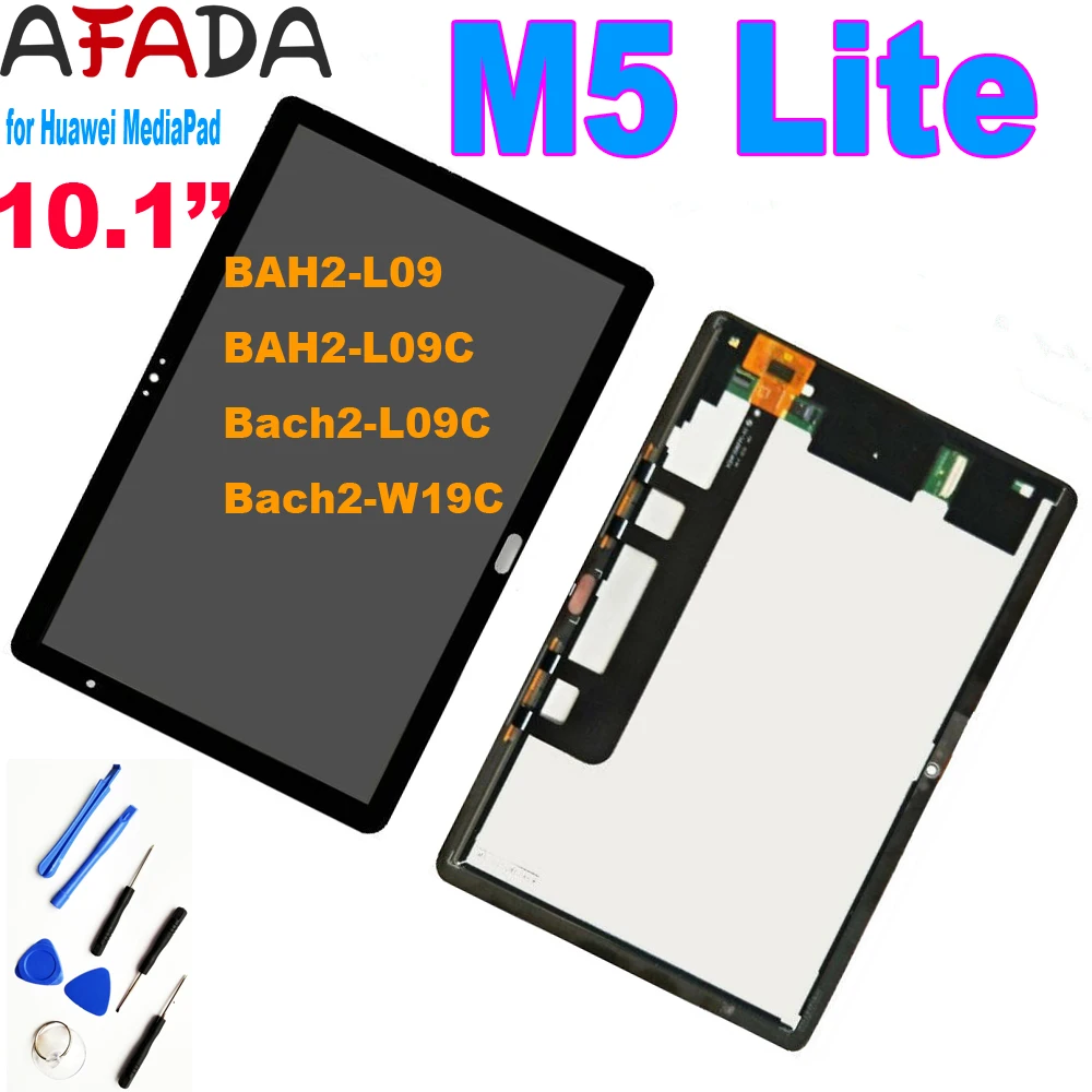 ЖК дисплей 10 1 дюйма для Huawei MediaPad M5 Lite LTE BAH2 L09 L09C Bach2 сенсорный экран с цифровым