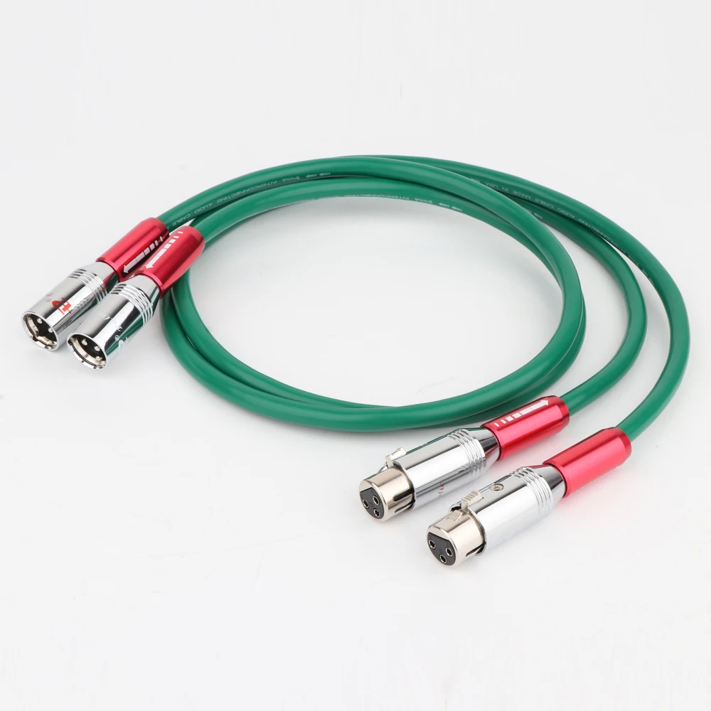 

Hi-End 2328 Audio 4N Copper XLR Interconnect Audio Cable Balanced HIFI Cable With Rhodium Plated XLR Plug Connector Plug