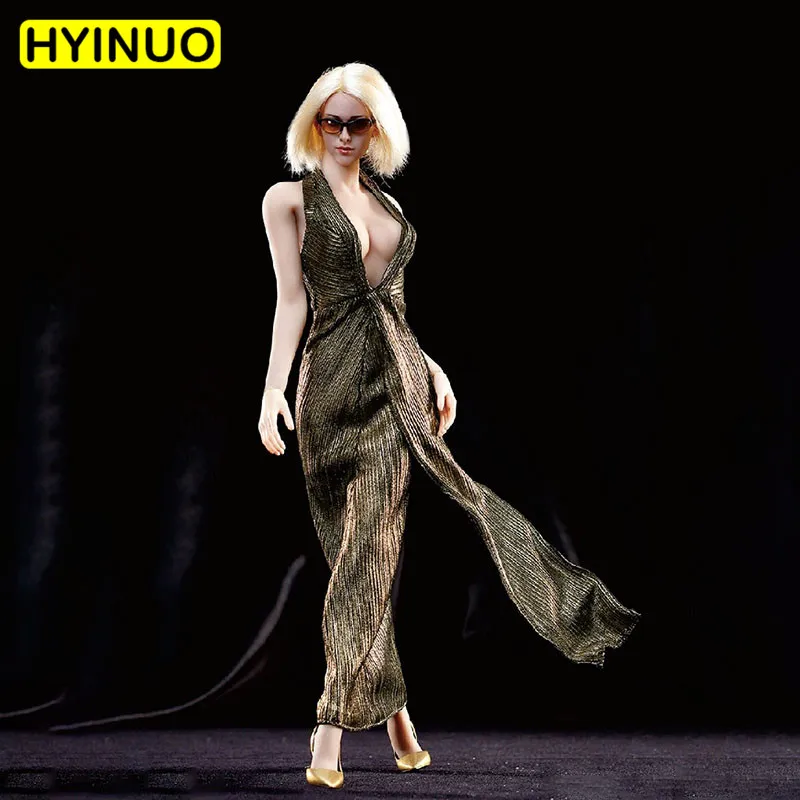 Женское платье с рисунком Монро 6 цветов модель 1/6 Scale F23 комплект женской