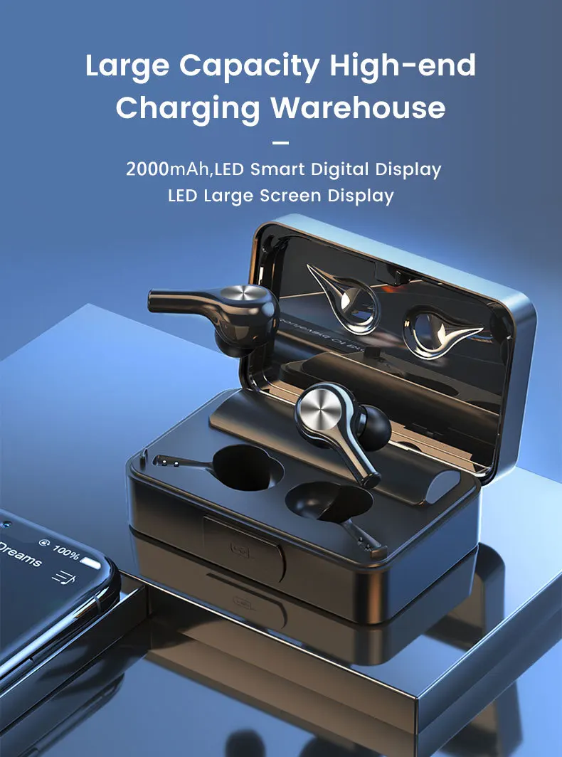 

Sports Touch Wireless Bluetooth Headset In-Ear Ultra-Long Standby Portable Charging Box