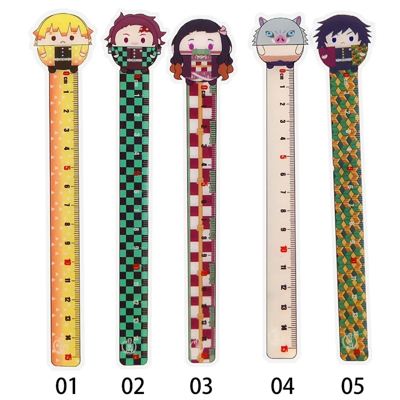 

1Pcs Anime Demon Slayer: Kimetsu No Yaiba Kamado Tanjirou Cosplay Acrylic Ruler Measuring Students Cartoon Measure Ruler Gift