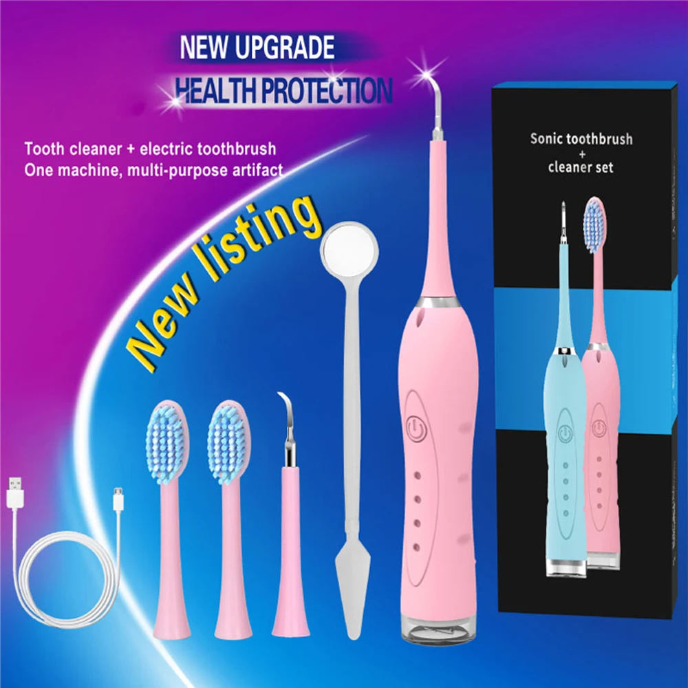 

Electric Toothbrush Dental Scaler Tooth Calculus Ultrasonic Tartar Whitening USB Rechargeable Teeth Health Dental Scaler