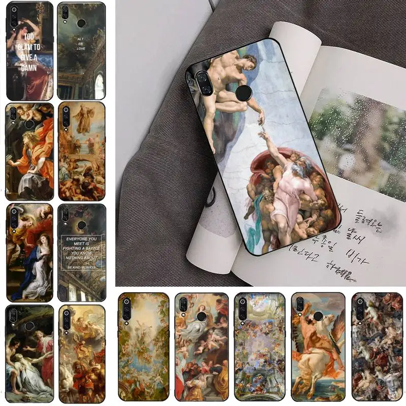 

Palace of versailles The Creation of Adam Art Phone Case For Redmi note 8Pro 8T 9 Redmi note 6pro 7 7A 6 6A 8 5plus note 9 pro