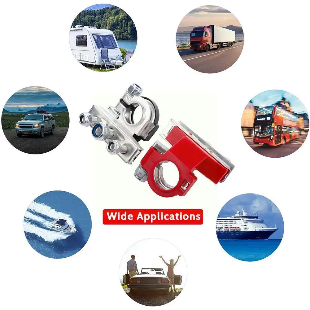 

Pure Copper Is Used For Car Coloring, Car Battery Modified Head, 1 Drag, Battery Connection 3 Battery Terminals Connector, T8X6