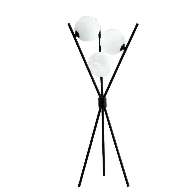 

Nordic Postmodern Floor Lamp Simple Sofa Living Rooms Standing Light Creative Bedroom Villa Model Room Tripod Floor Lamps Corner
