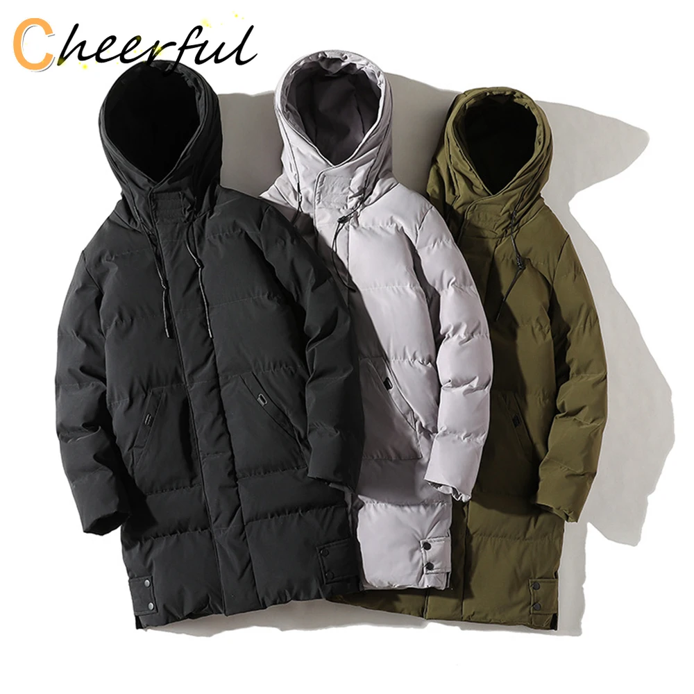 

Men's Long Coat Large Size 7XL 8XL Winter Cotton Padded Jacket Oversize Husband Hood Parka Outerwear Thick Warm Windbreaker Male