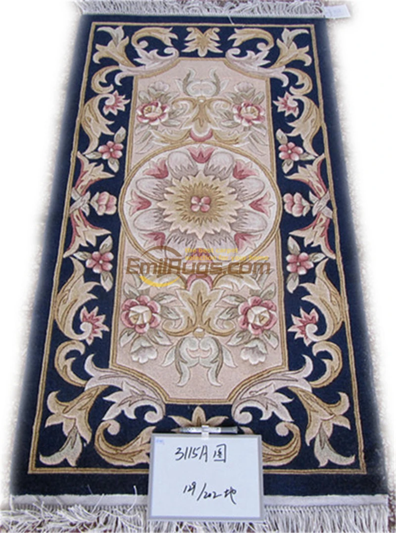 

chinese aubusson carpetshandwoven wool carpets rug european french machine made Plush savonery Made To Order flower rug