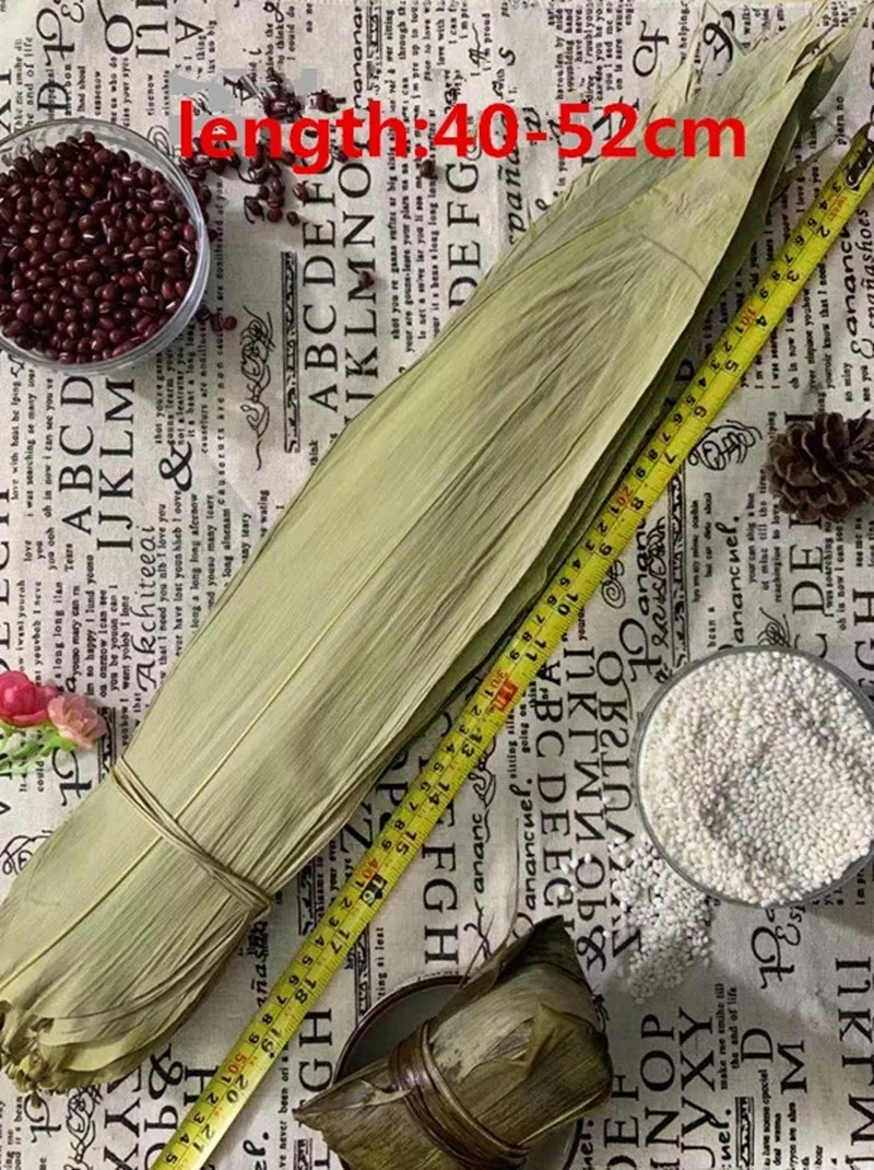 Dried Bamboo Leaves for Zongzi Sticky Rice Dumpling+Cotton String