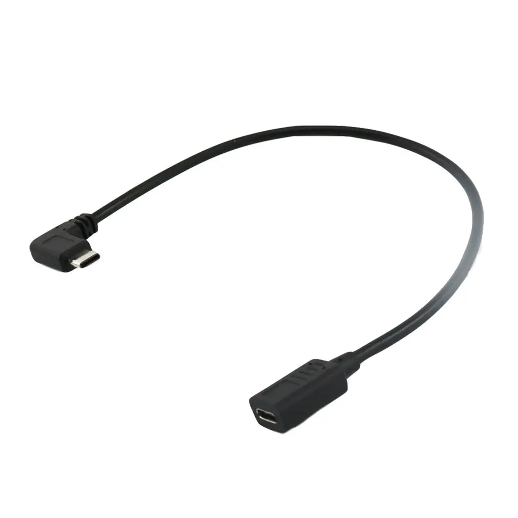 0 3 метров Реверсивный дизайн Type C USB 1 90 градусов штырь-гнездо удлинитель кабеля