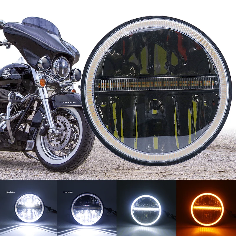 Новый 7 дюймов мотоцикл Проектор moto Hi/короче спереди и длиннее сзади)