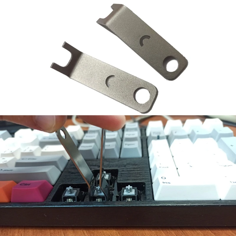 

H4GA 2Pcs/Set Metal Switch Extractor Opener Open instantly Only for cherry mx Switch