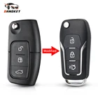 Чехол Dandkey для автомобильного ключа-пульта с 3 кнопками для Ford Mondeo Focus Fiesta C Max S Max Galaxy 2 3 mondeo Fiesta