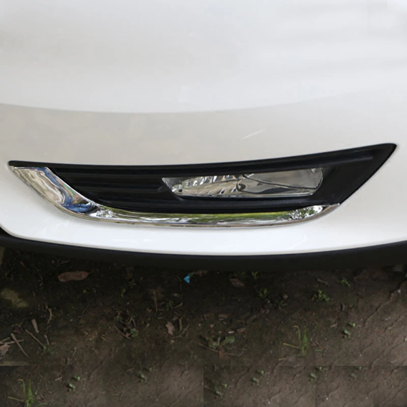 ABS хром передние противотуманные фары крышка отделка Противотуманные наклейка