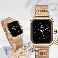 wwoor 2021 original design women watch fashion stainless steel rose gold clock waterproof elegant wrist watches relogio feminino