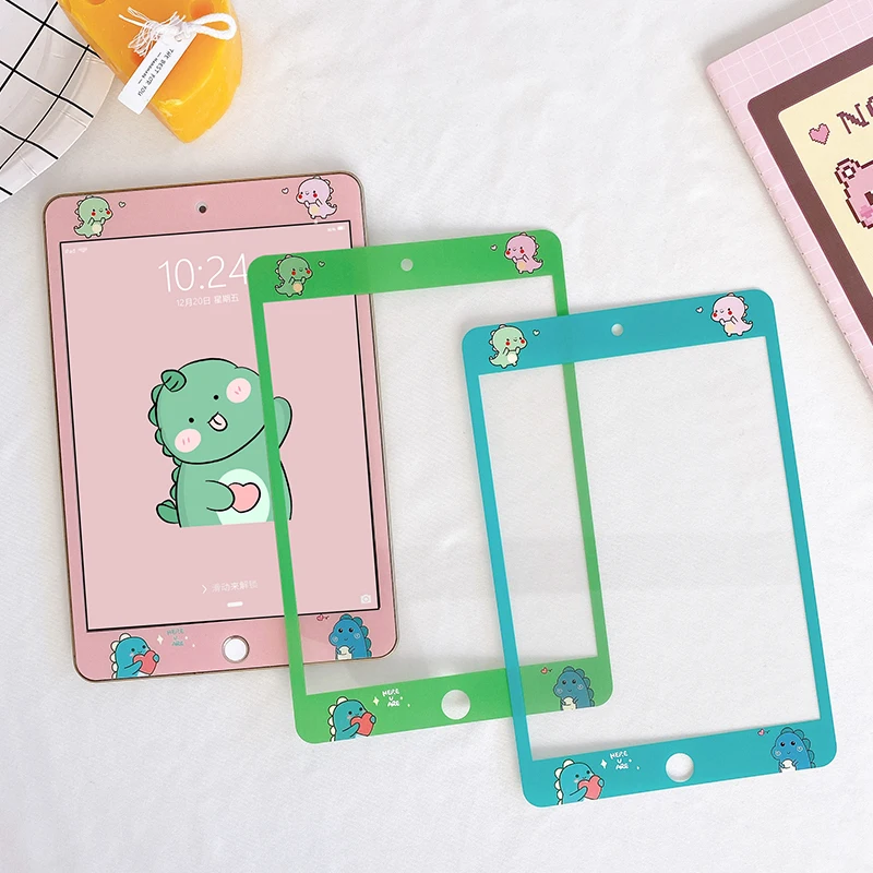 

Tempered Glass For iPad Mini 1 2 3 4 Glass Tablet For iPad Air 2 3 9.7 2017 2018 Pro 10.5 inch Protection Screen Cartoon Flim
