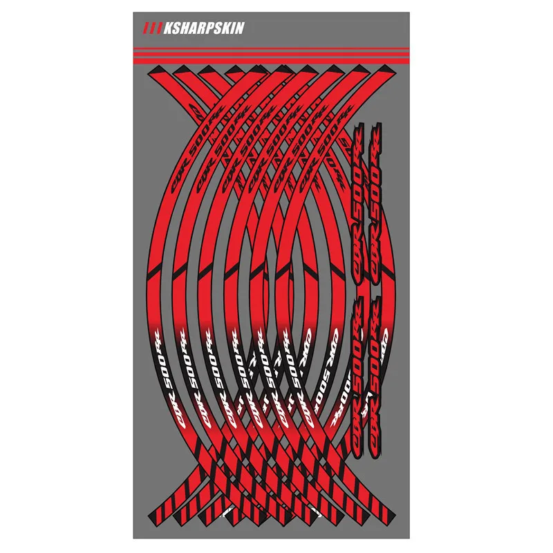 Новая мотоциклетная обувь обода отражающие Стикеры для декоративная внутренняя