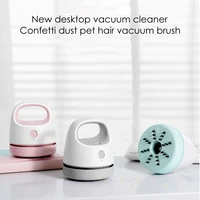 usb rechargeable desktop vacuum cleaner desk table dust vacuum cleaner strong suction pet hair removal sweeper