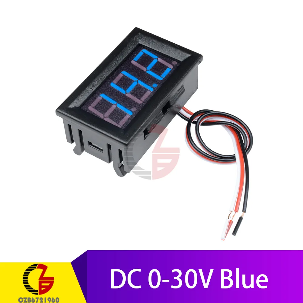 3 Wire Blue Высокая точность постоянного тока 100 в 10 А цифровой автомобильный Вольтметр Амперметр индикатор напряжения мотоцикла Тестер измеритель тока Замена USB Тестер 12 В - Цвет: 3 Wire Blue