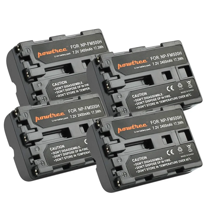 Bonadget 2400 мА/ч NP-FM500H NP FM500H Замена для sony A57 A58 A65 A77 A99 A550 A560 A580 Камера Батарея |