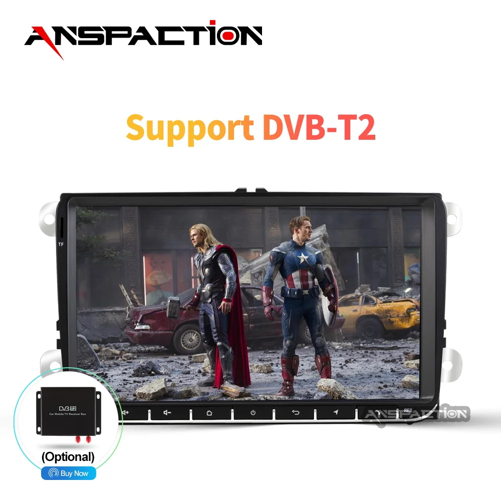 Anroid 9.0 Car Multimedia player DVD For VW/Volkswagen/Golf/Polo/Tiguan/Passat/b7/b6/SEAT/leon/Skoda/Octavia Radio GPS DAB | Автомобили и