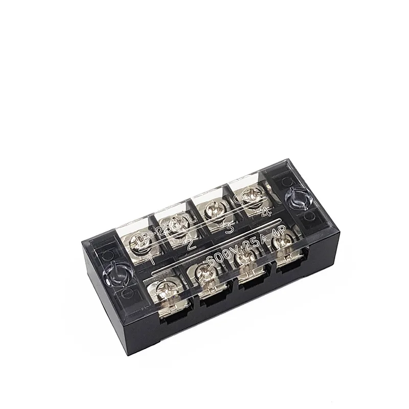 Каскадные двух Клеммная колодка TB 2504 4 разрядный 25A распределительная коробка