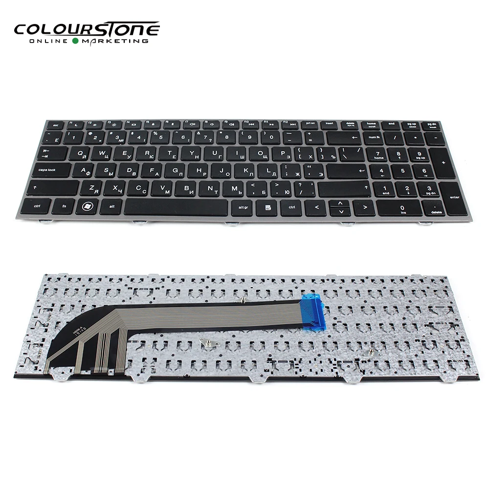 

RU laptop keyboard for HP 4540 4540S 4545 4545S with SILVER frame black keboard