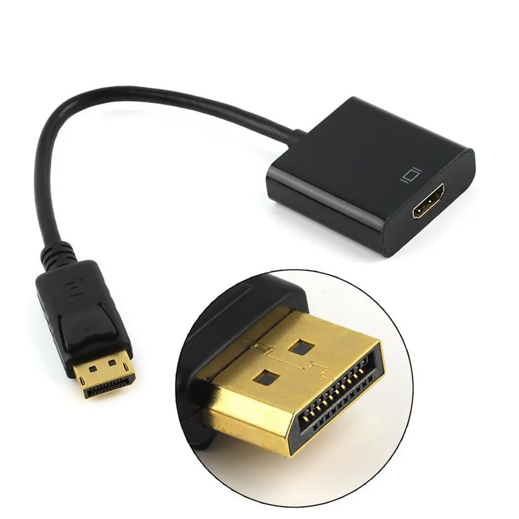

Displayport DP To HDMI-compatible Adapter Cable DP Displayport Male To Female Converter Adapter Cable Cord For PC Laptop